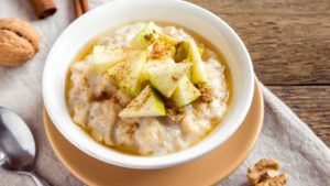 Breakfast chia apple oatmeal